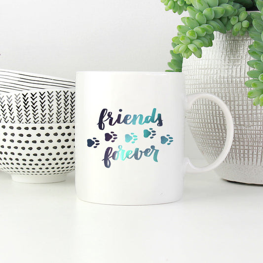 Friends Forever with Green Galaxy font Mugs at $13.95 found at Personalizedpetlovergifts