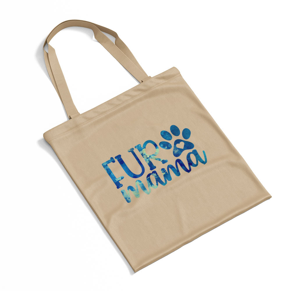 Fur Mama With Blue Paint Font Totes at $22.95 found at Personalizedpetlovergifts