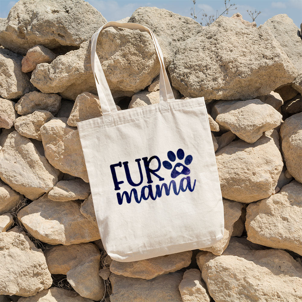 Fur Mama With Galaxy Font Totes at $22.95 found at Personalizedpetlovergifts