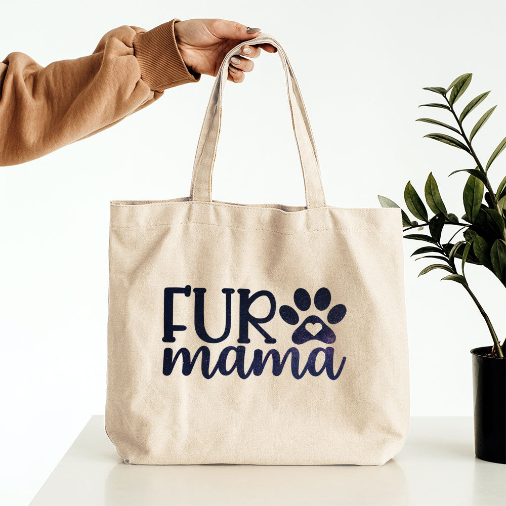 Fur Mama With Galaxy Font Totes at $22.95 found at Personalizedpetlovergifts