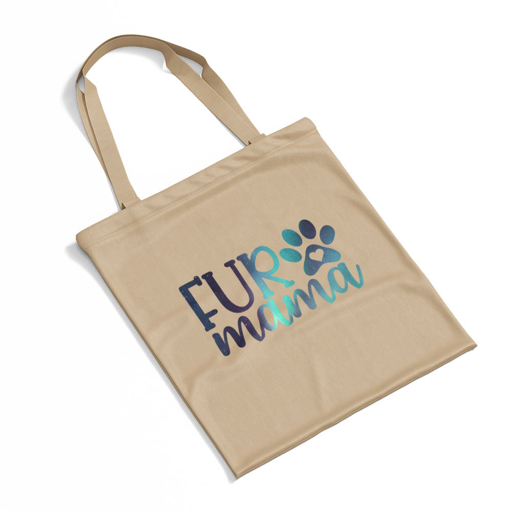 Fur Mama With Green Galaxy Font Totes at $22.95 found at Personalizedpetlovergifts