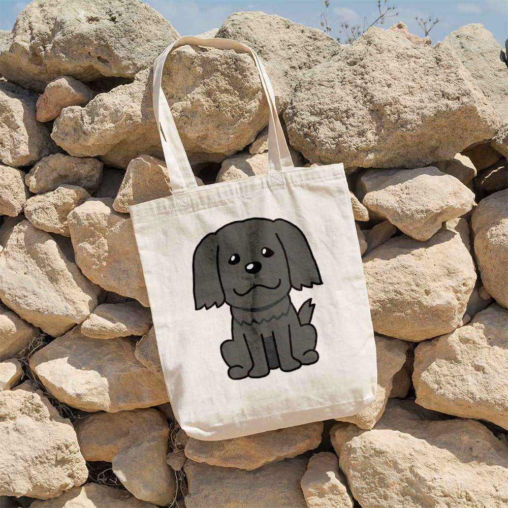 Fuzzy Dark Grey Puppy Totes at $22.95 found at Personalizedpetlovergifts