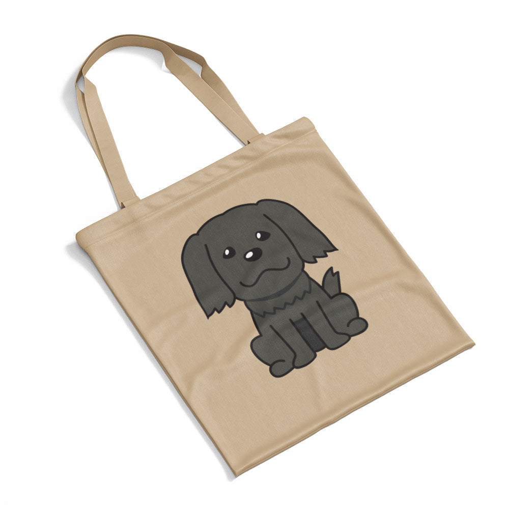 Fuzzy Dark Grey Puppy Totes at $22.95 found at Personalizedpetlovergifts