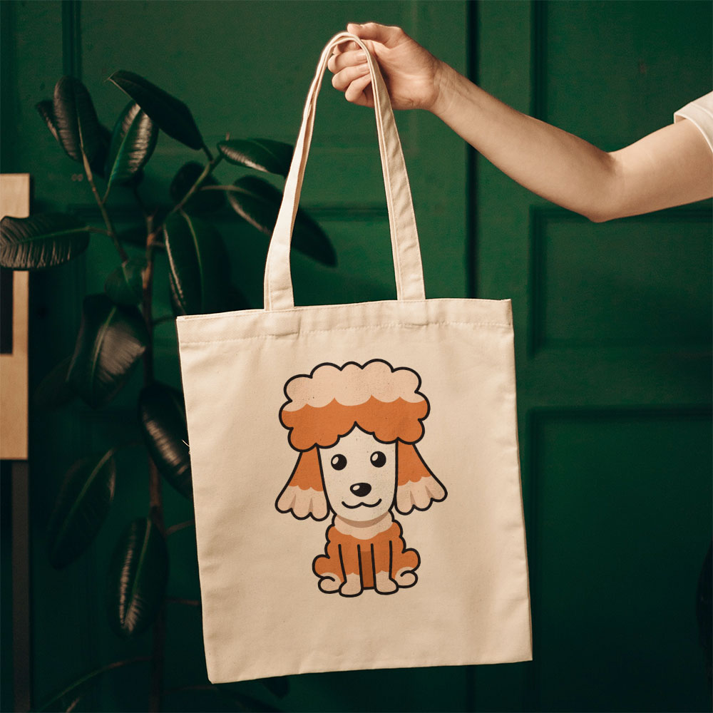 Fuzzy Poodle Puppy Totes at $22.95 found at Personalizedpetlovergifts