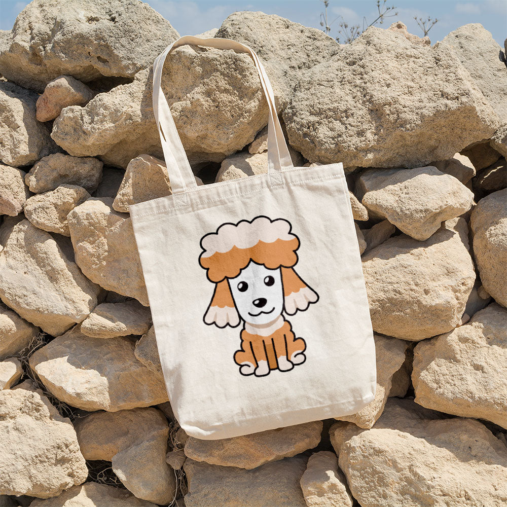 Fuzzy Poodle Puppy Totes at $22.95 found at Personalizedpetlovergifts