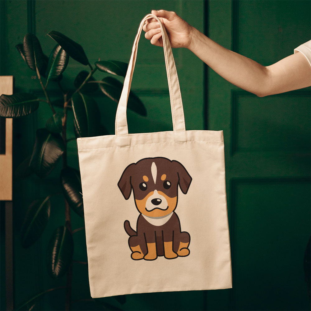 Glaring Brown Puppy Totes at $22.95 found at Personalizedpetlovergifts