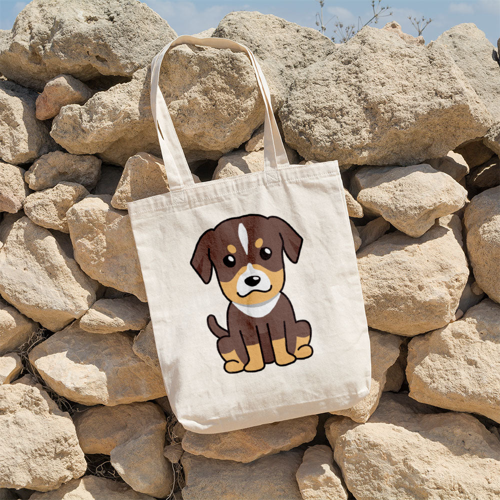 Glaring Brown Puppy Totes at $22.95 found at Personalizedpetlovergifts