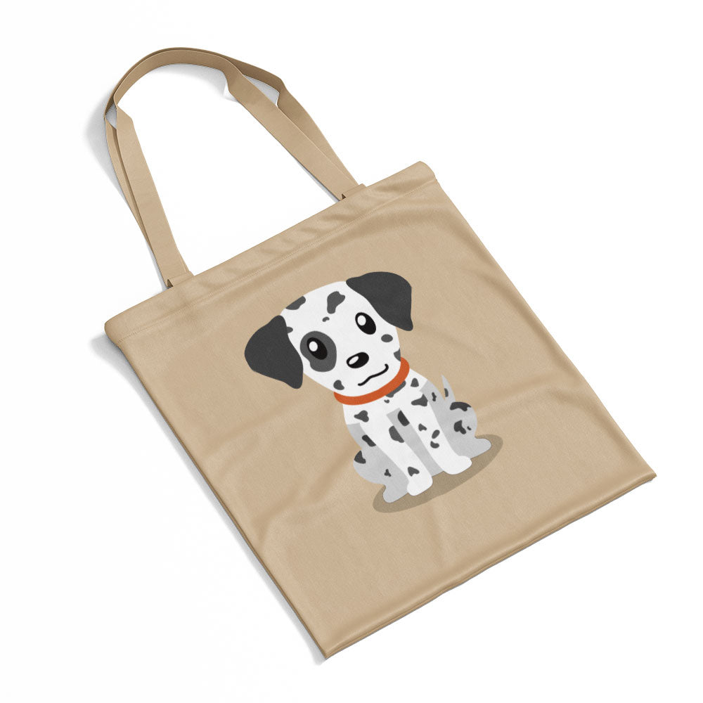 Happy Dalmation Puppy Totes at $22.95 found at Personalizedpetlovergifts