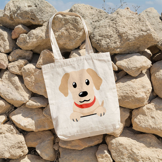 Happy Golden Labrador Totes at $22.95 found at Personalizedpetlovergifts