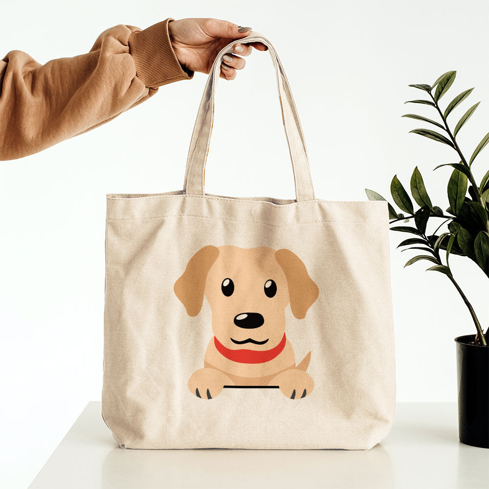 Happy Golden Labrador Totes at $22.95 found at Personalizedpetlovergifts