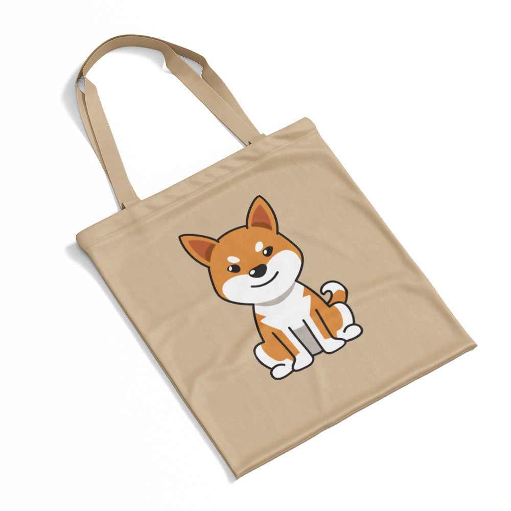 Happy Shiba Cartoon Totes at $22.95 found at Personalizedpetlovergifts