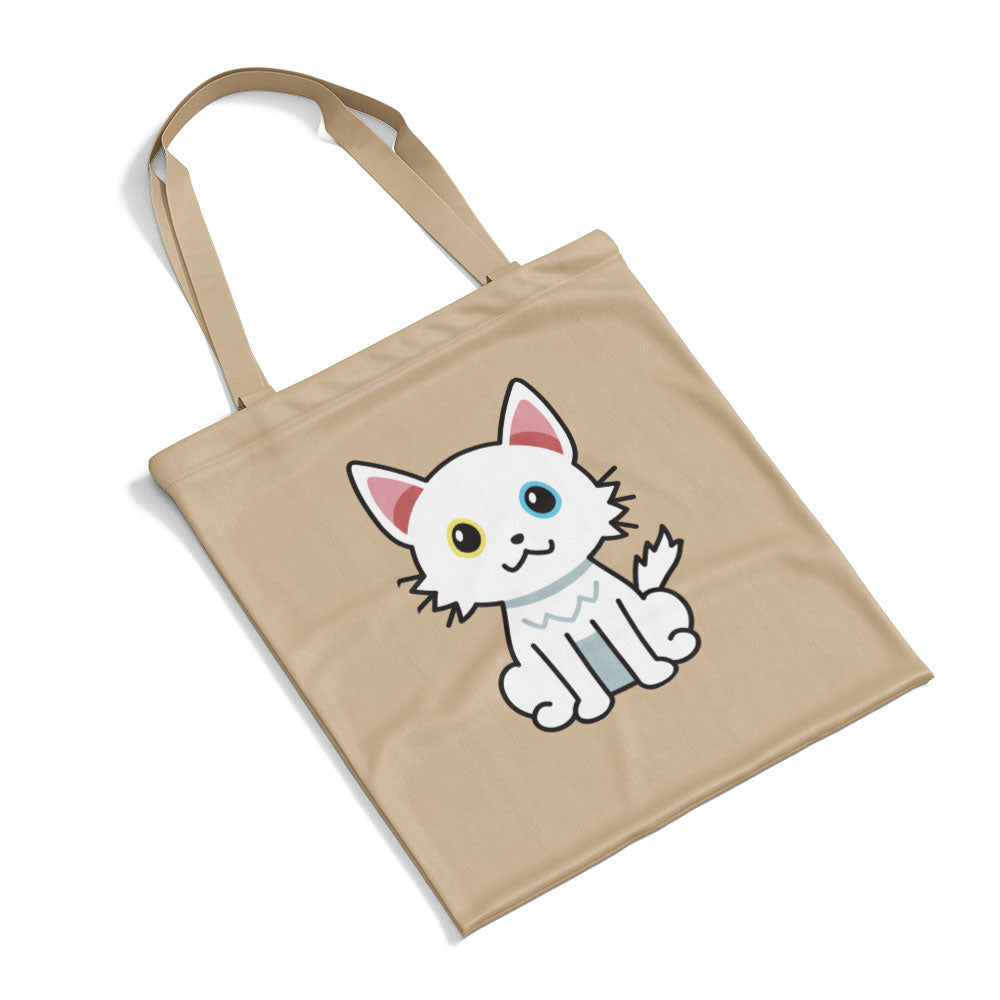 Happy White Dog Totes at $22.95 found at Personalizedpetlovergifts