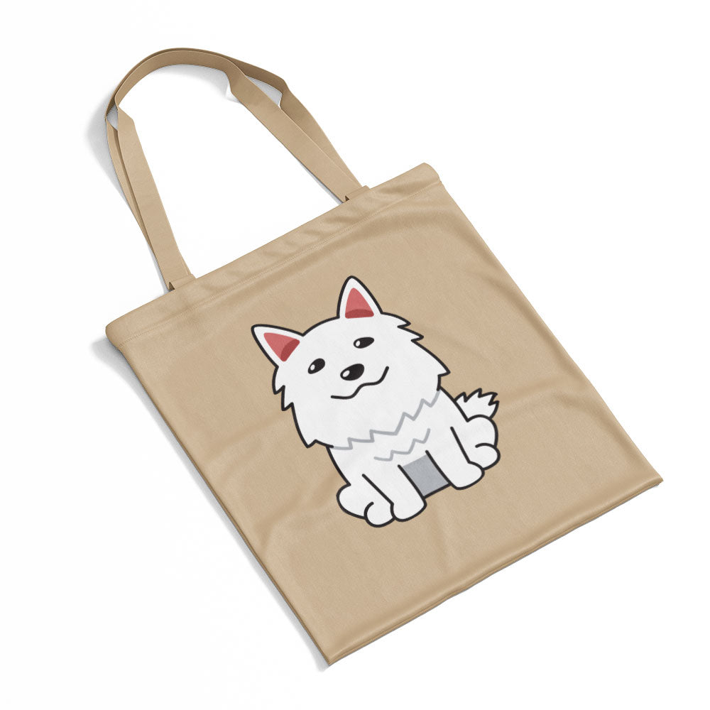 Happy White Husky Totes at $22.95 found at Personalizedpetlovergifts