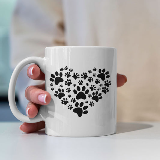 Heart Paws Mugs at $13.95 found at Personalizedpetlovergifts