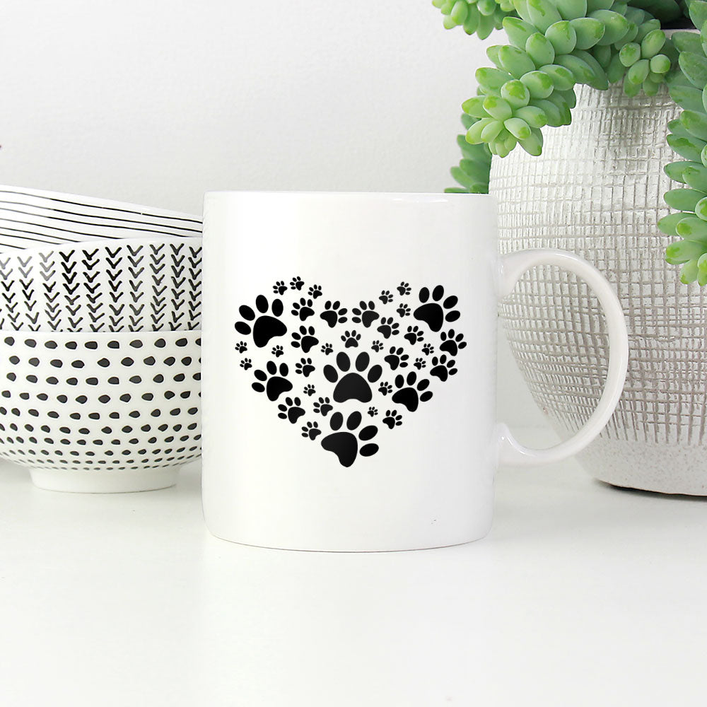 Heart Paws Mugs at $13.95 found at Personalizedpetlovergifts