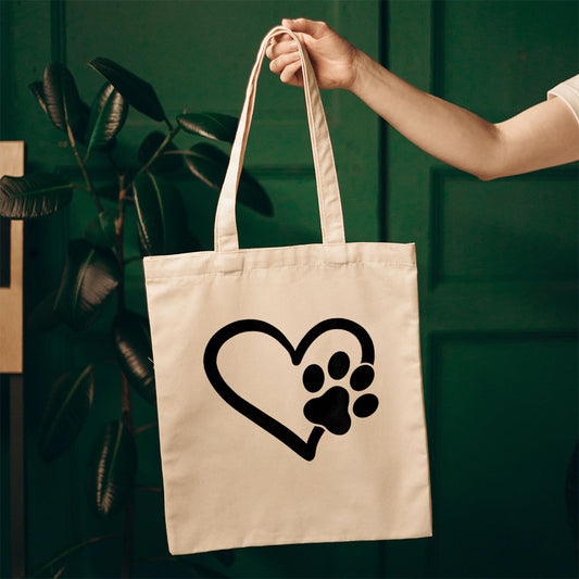 Heart With A Paw Totes at $22.95 found at Personalizedpetlovergifts