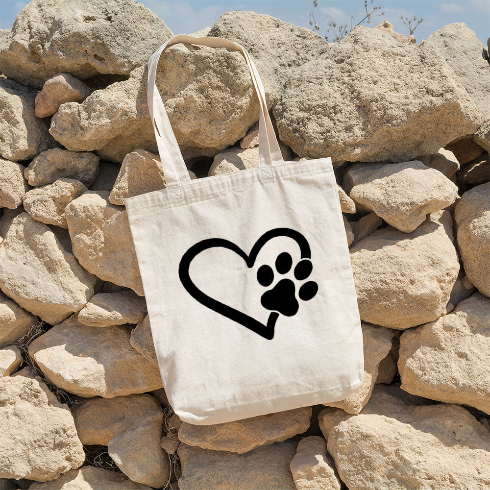 Heart With A Paw Totes at $22.95 found at Personalizedpetlovergifts