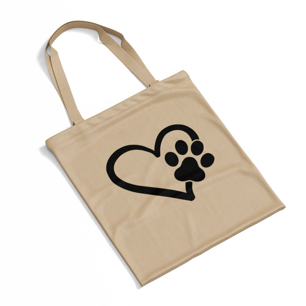 Heart With A Paw Totes at $22.95 found at Personalizedpetlovergifts