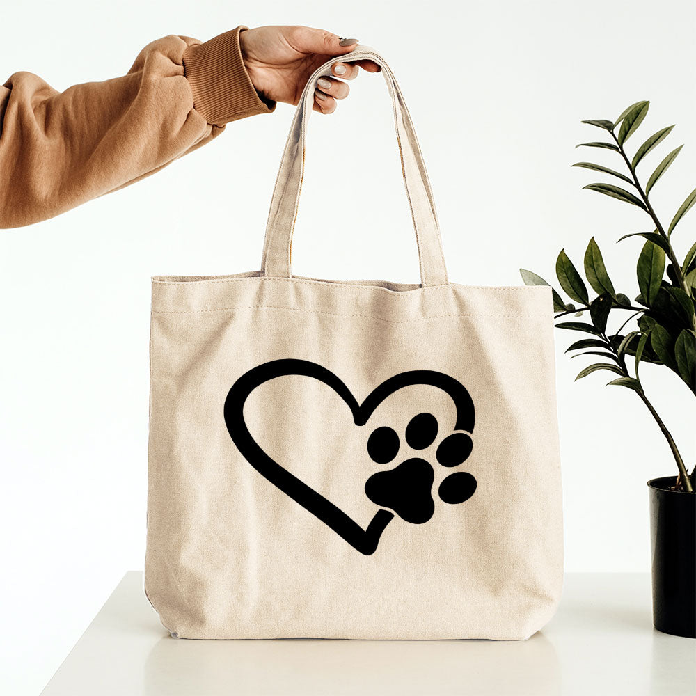 Heart With A Paw Totes at $22.95 found at Personalizedpetlovergifts