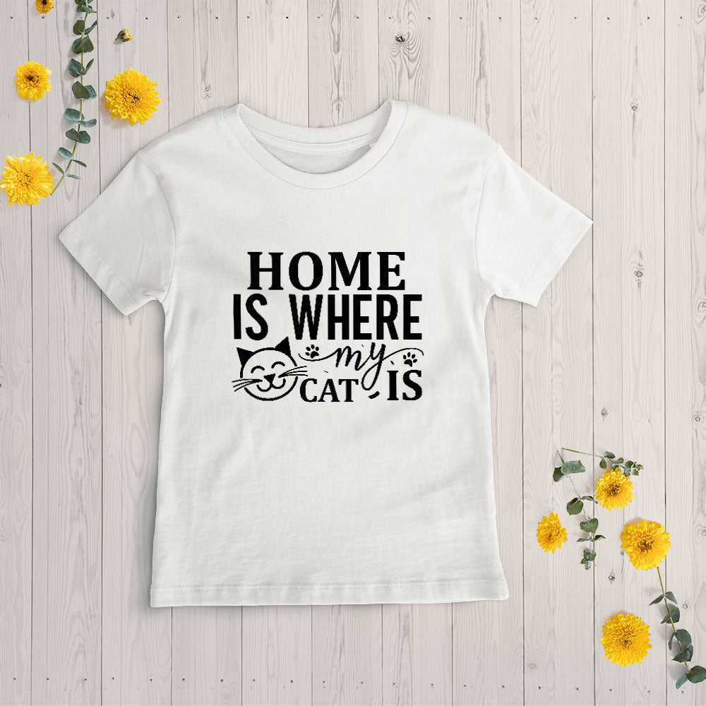 Home Is Where My Cat Unisex T-Shirt at $22.95 found at Personalizedpetlovergifts