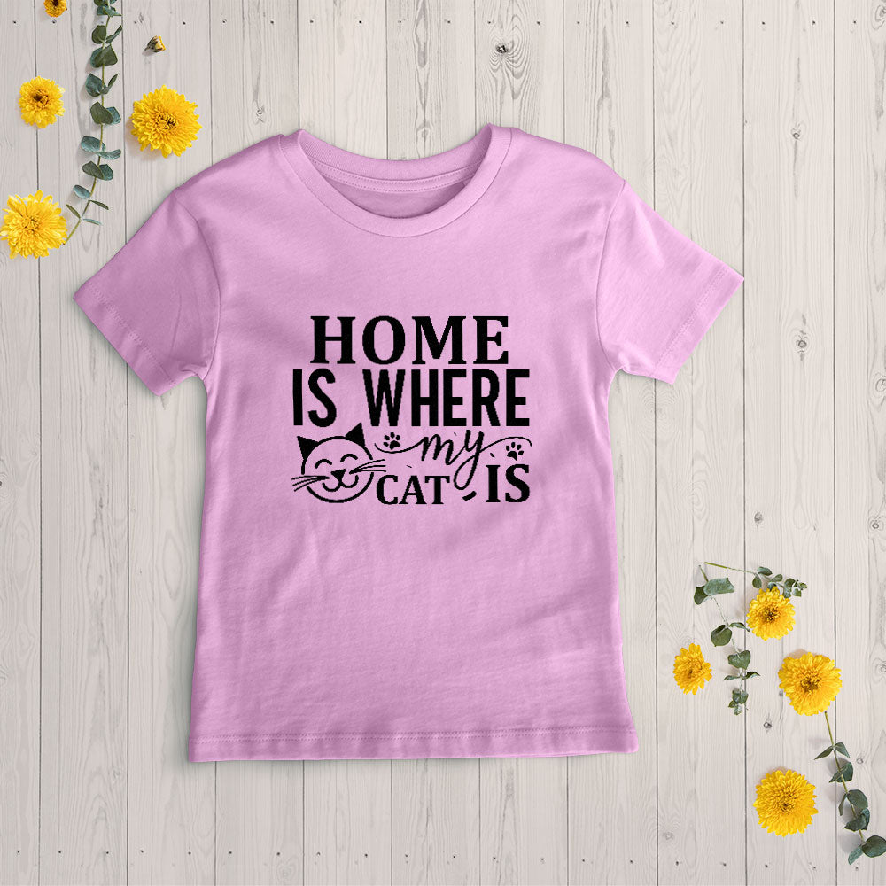 Home Is Where My Cat Unisex T-Shirt at $22.95 found at Personalizedpetlovergifts