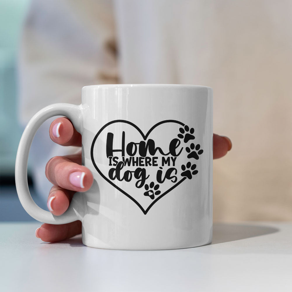 Home Is Where My Dog Is Mugs at $13.95 found at Personalizedpetlovergifts