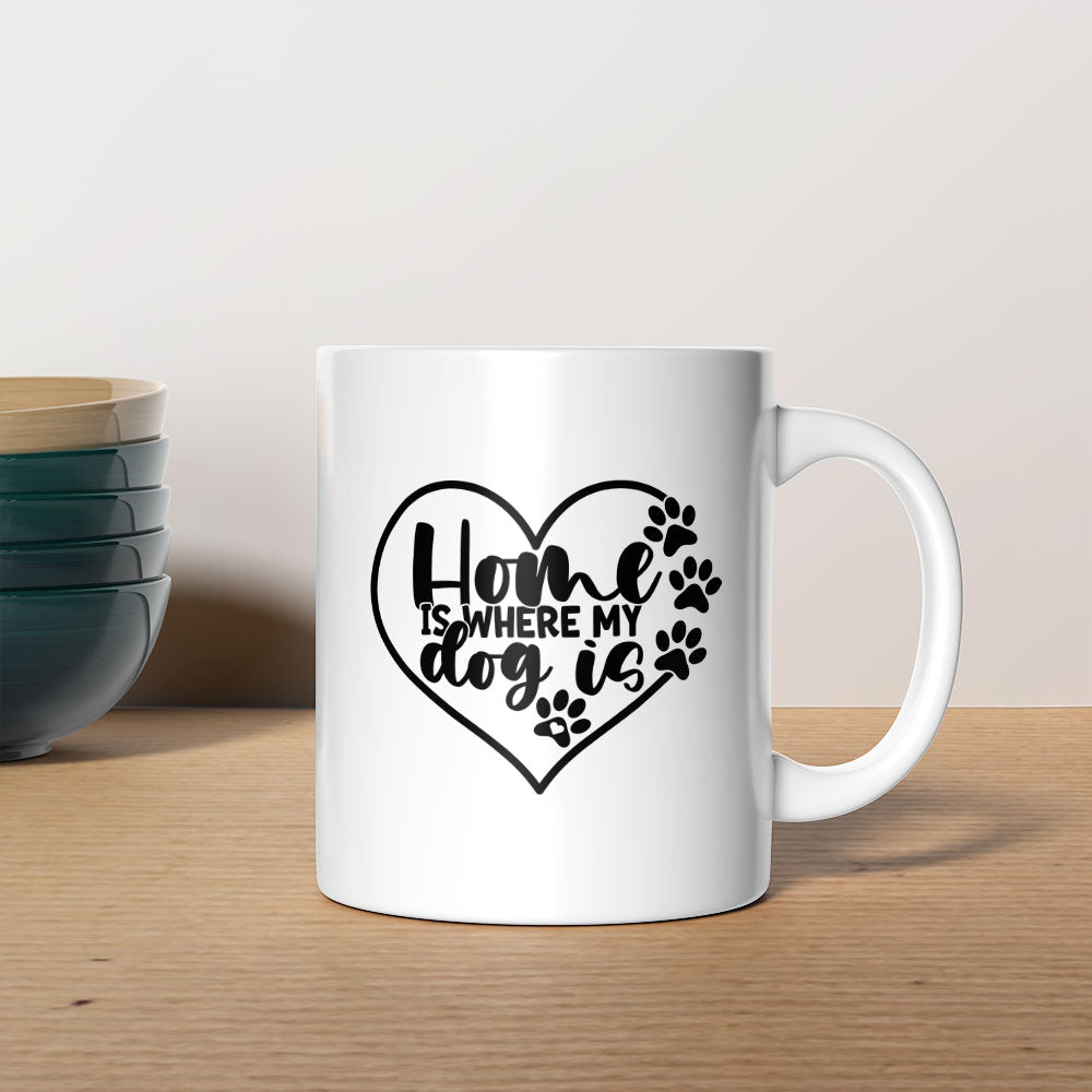 Home Is Where My Dog Is Mugs at $13.95 found at Personalizedpetlovergifts