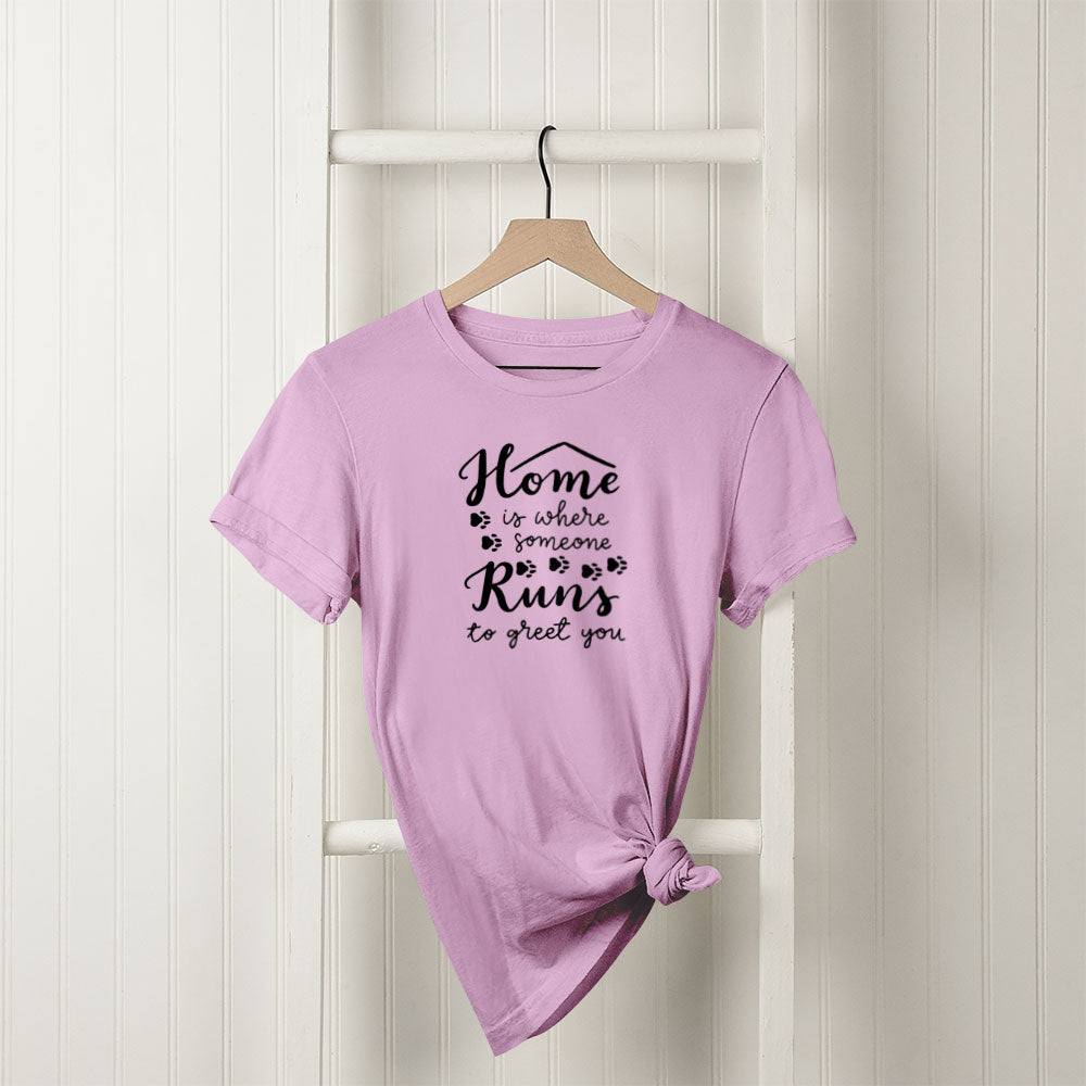 Home Is Where The Cat Is With Hearts Unisex T-Shirt at $22.95 found at Personalizedpetlovergifts