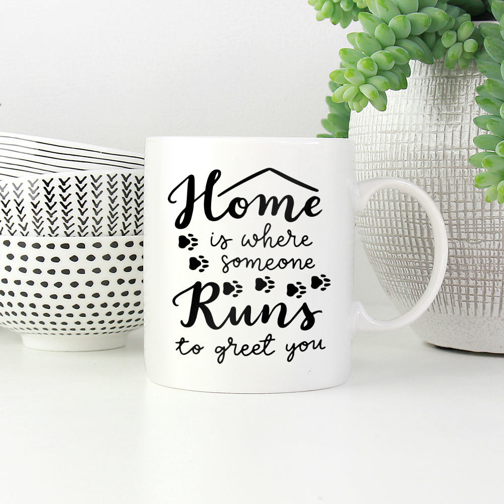 Home Is Where The Cat Is With Hearts Coffee Mug at $13.95 found at Personalizedpetlovergifts