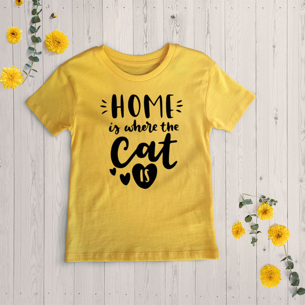 home is where cat Unisex T-Shirt at $22.95 found at Personalizedpetlovergifts