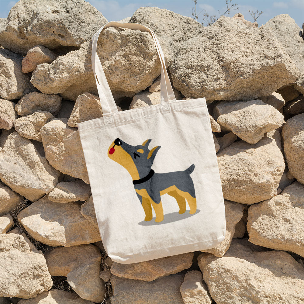 Howling Grey Puppy Totes at $22.95 found at Personalizedpetlovergifts