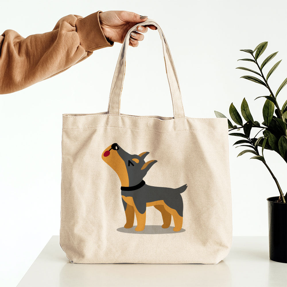 Howling Grey Puppy Totes at $22.95 found at Personalizedpetlovergifts