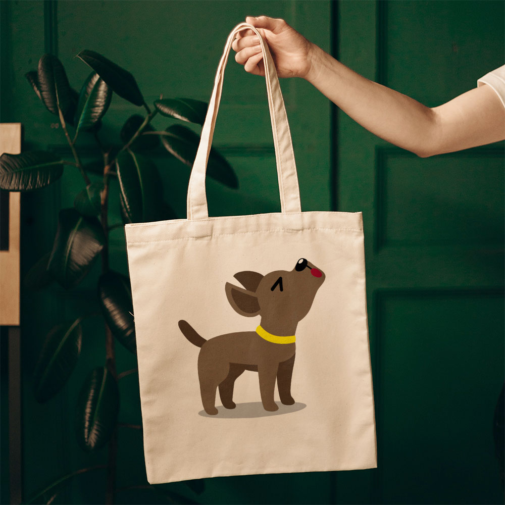 Howling Puppy Cartoon Totes at $22.95 found at Personalizedpetlovergifts