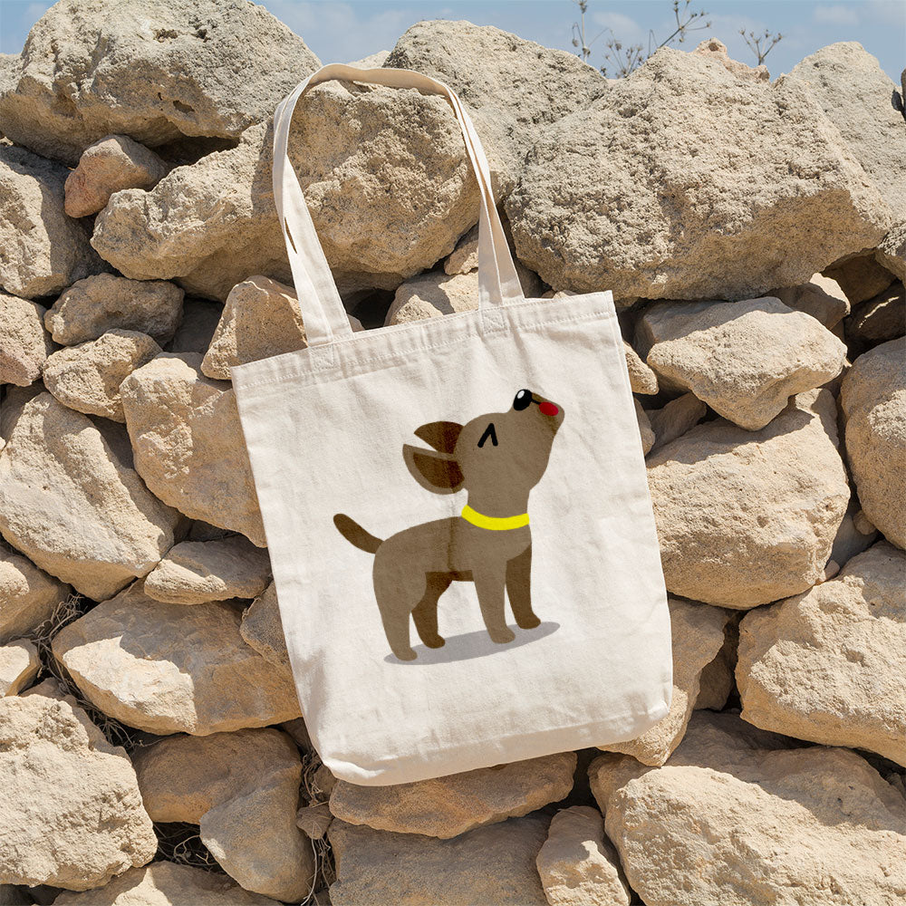 Howling Puppy Cartoon Totes at $22.95 found at Personalizedpetlovergifts