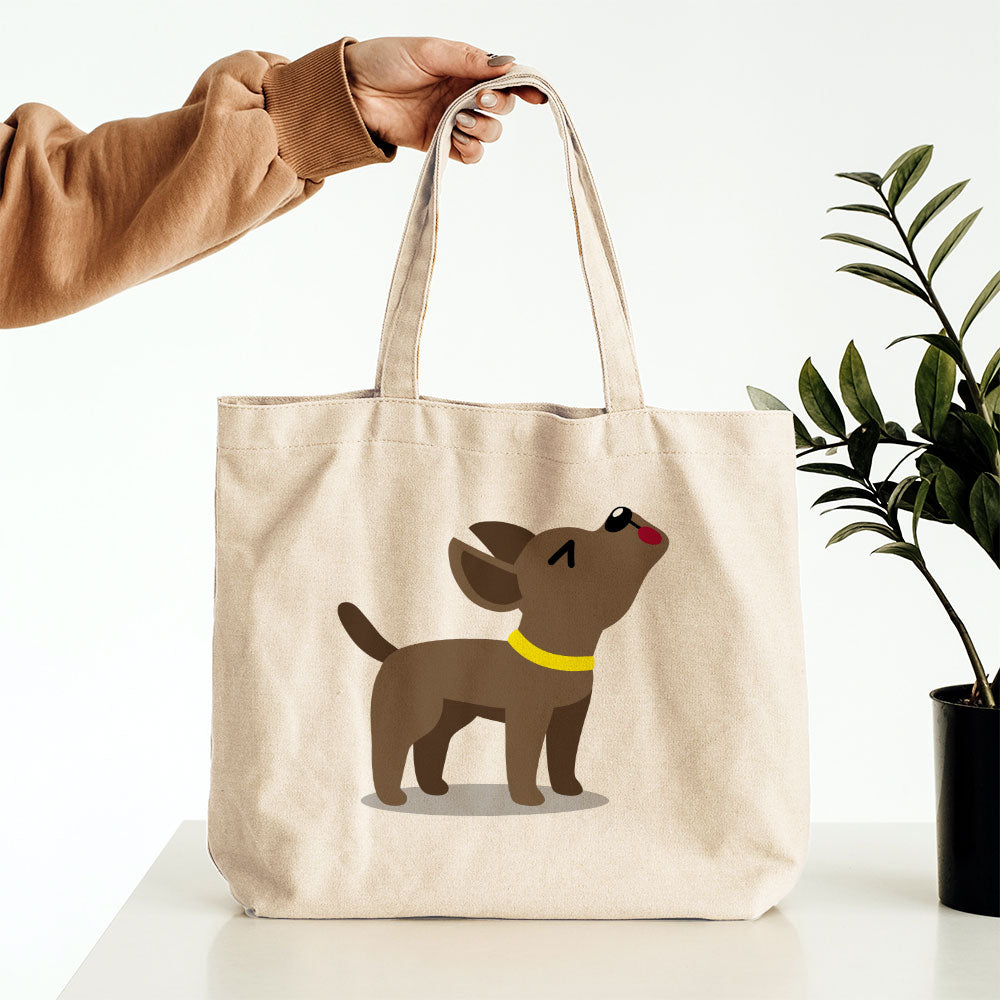 Howling Puppy Cartoon Totes at $22.95 found at Personalizedpetlovergifts