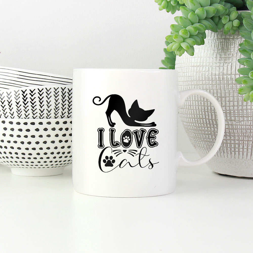 I Love Cats Coffee Mug at $13.95 found at Personalizedpetlovergifts