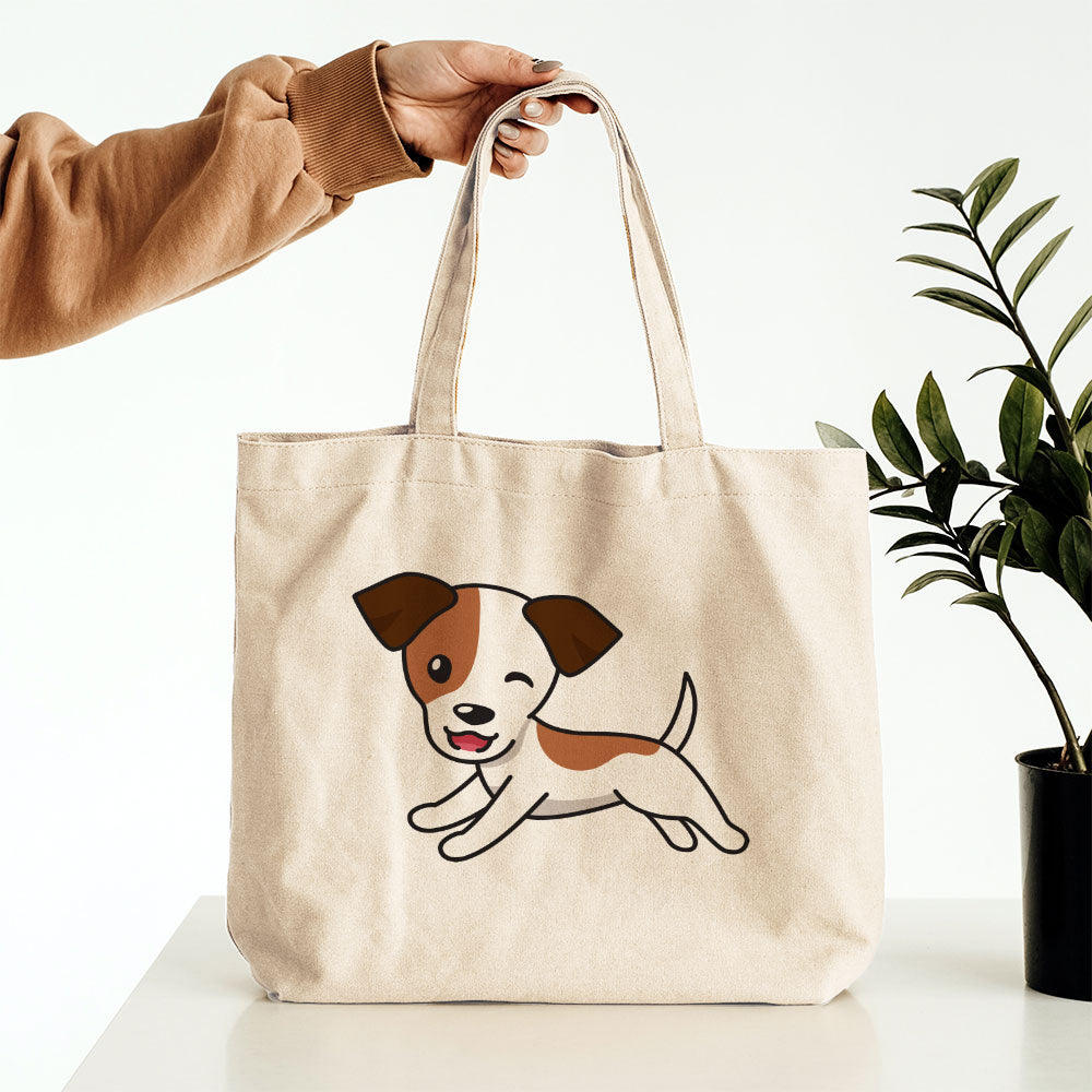 Jumping Beagle Smiling Totes at $22.95 found at Personalizedpetlovergifts