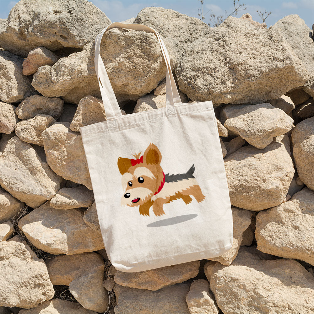 Jumping Terrior Puppy Totes at $22.95 found at Personalizedpetlovergifts