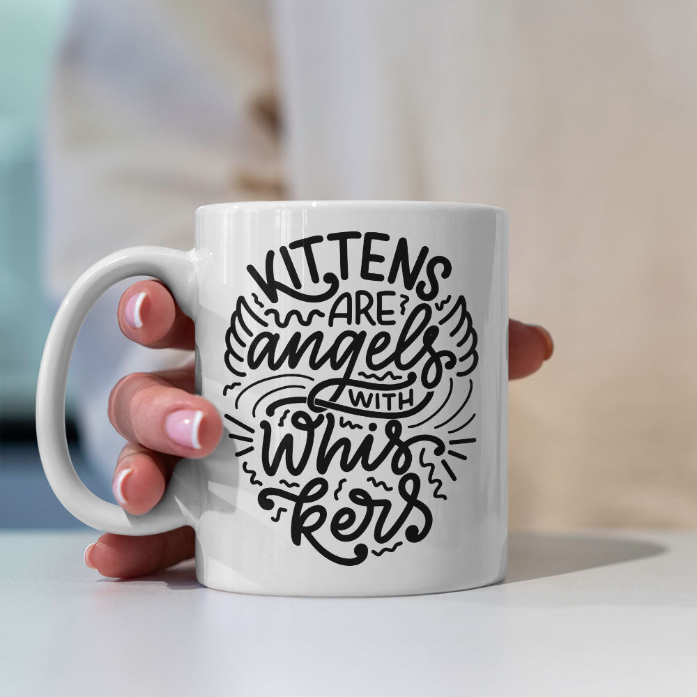 Kittens Are Angels With Whiskers Coffee Mug at $13.95 found at Personalizedpetlovergifts