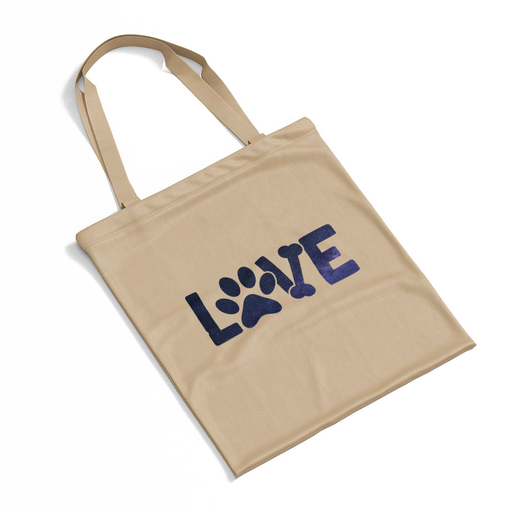 LOVE With Galaxy Font Totes at $22.95 found at Personalizedpetlovergifts