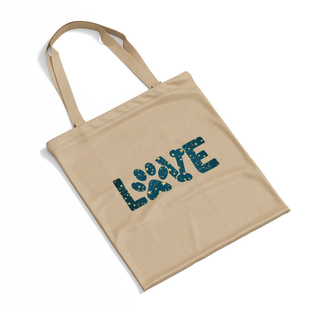 LOVE With Star Font Totes at $22.95 found at Personalizedpetlovergifts