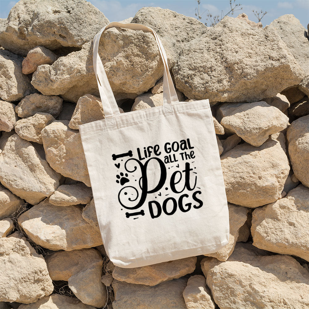 Life Goal Pet All The Dogs Totes at $22.95 found at Personalizedpetlovergifts