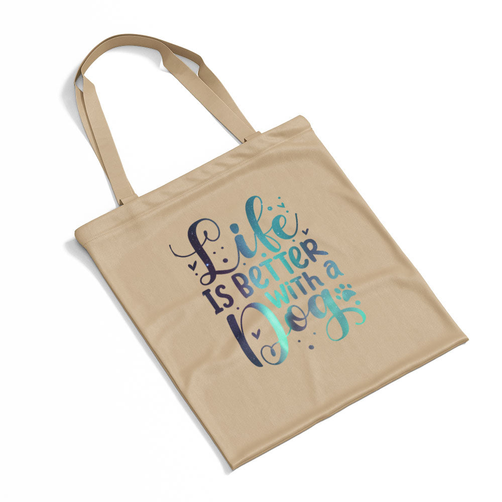 Life Is Better With A Dog With Paws Totes at $22.95 found at Personalizedpetlovergifts