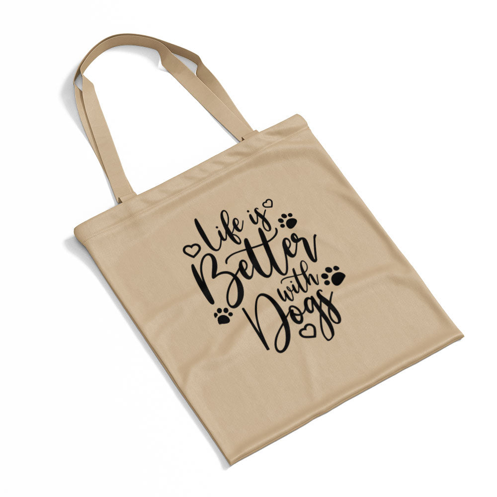 Life Is Better With Dogs Totes at $22.95 found at Personalizedpetlovergifts