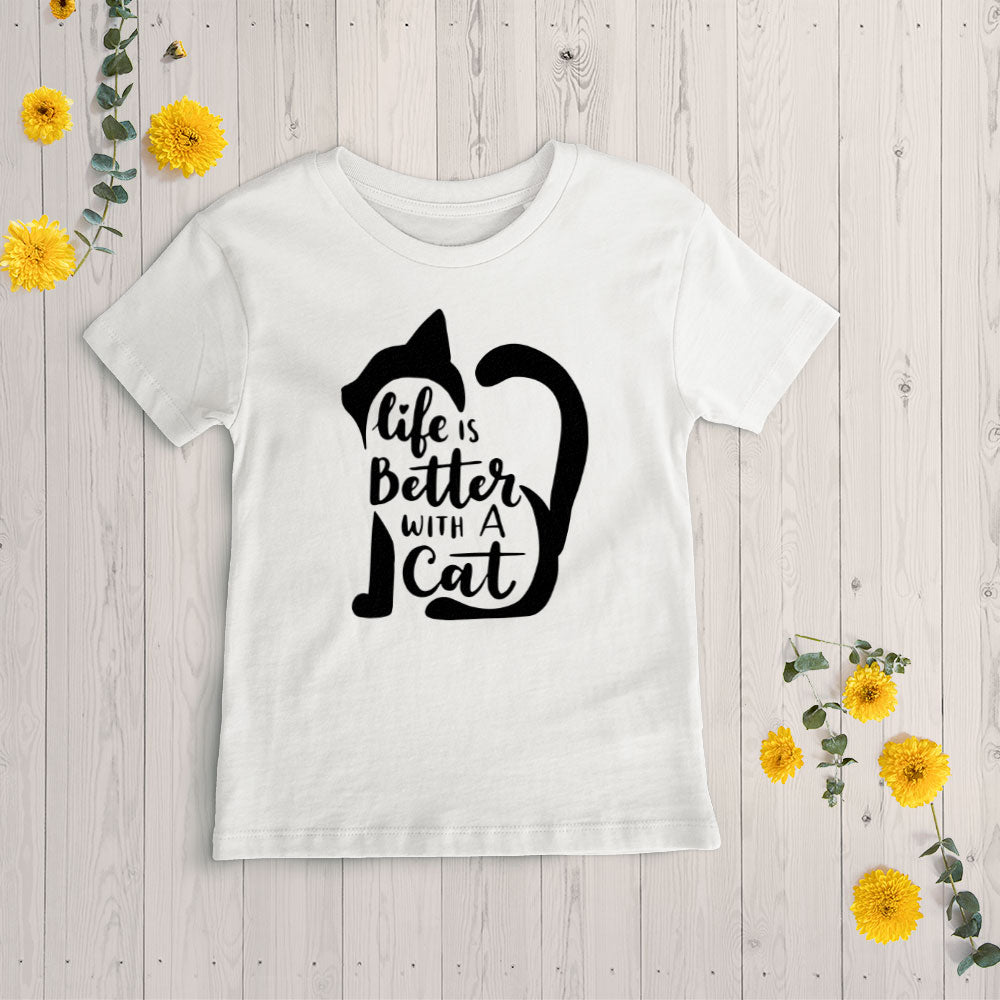 life is better with cats Unisex T-Shirt at $22.95 found at Personalizedpetlovergifts