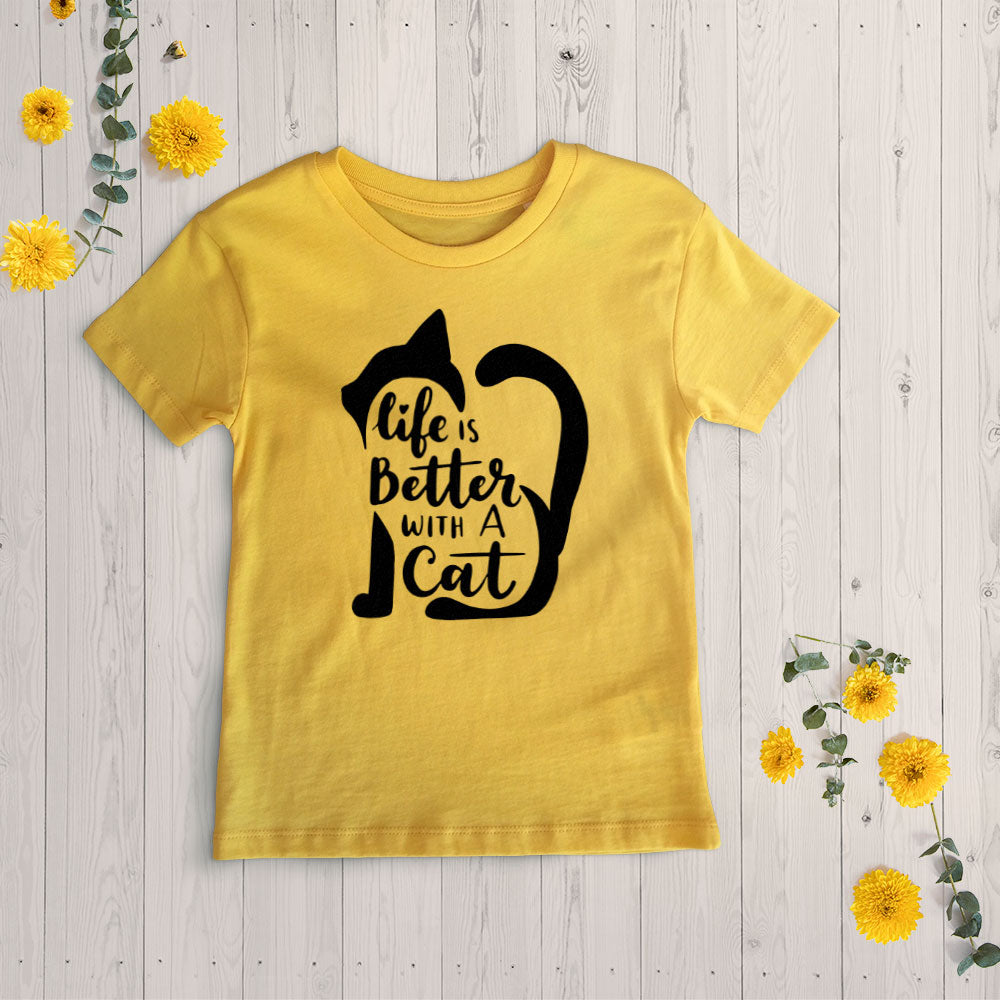 life is better with cats Unisex T-Shirt at $22.95 found at Personalizedpetlovergifts