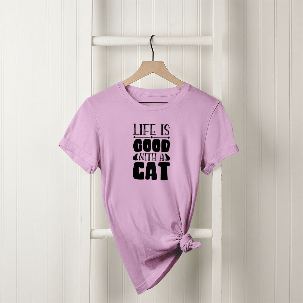 life is better wit cats Unisex T-Shirt at $22.95 found at Personalizedpetlovergifts