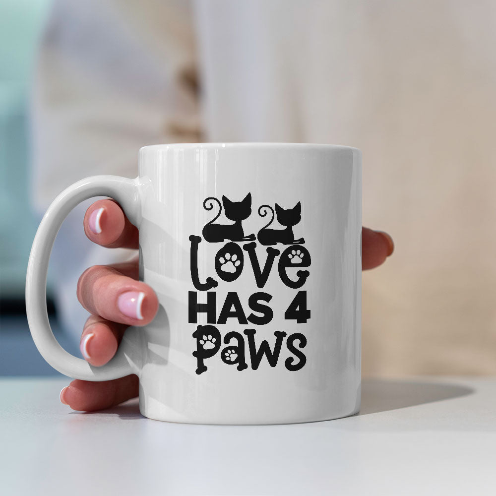 Love Is A Four Legged Word Coffee Mug at $13.95 found at Personalizedpetlovergifts