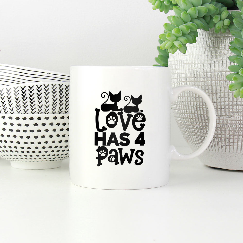 Love Is A Four Legged Word Coffee Mug at $13.95 found at Personalizedpetlovergifts