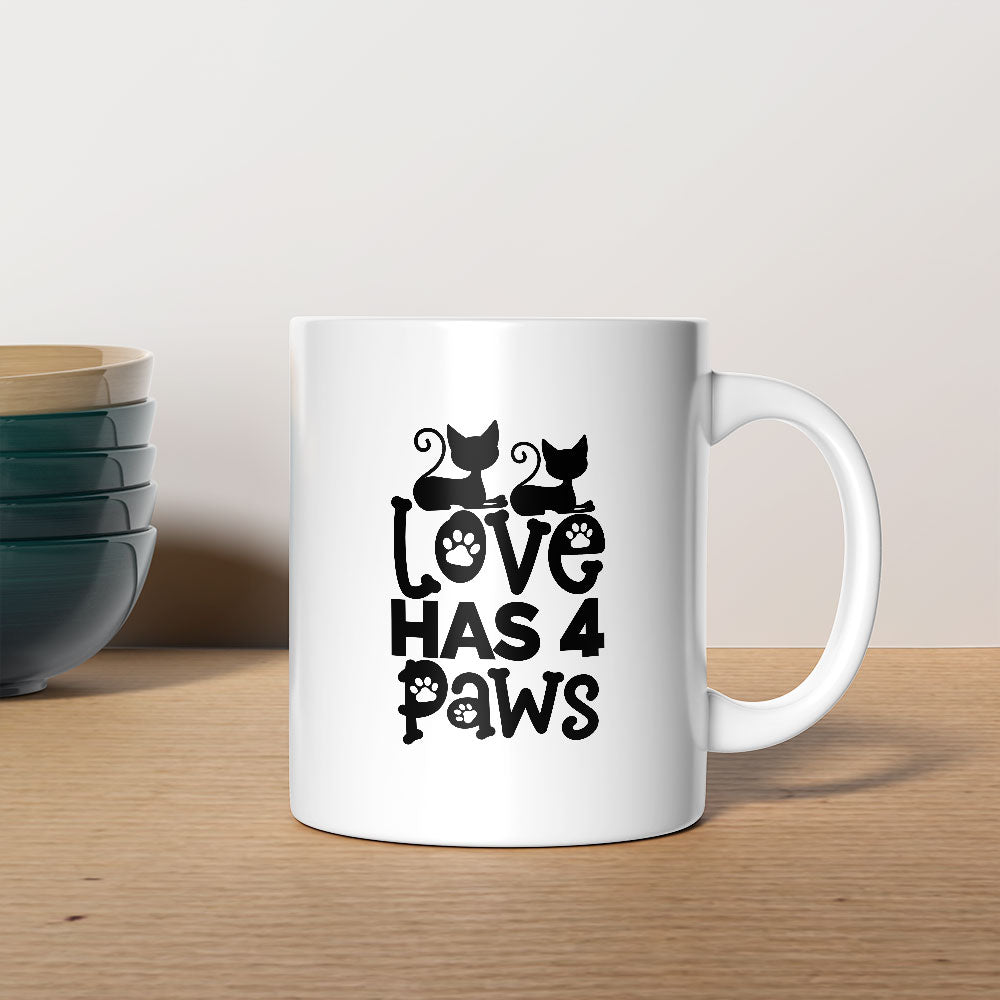 Love Is A Four Legged Word Coffee Mug at $13.95 found at Personalizedpetlovergifts